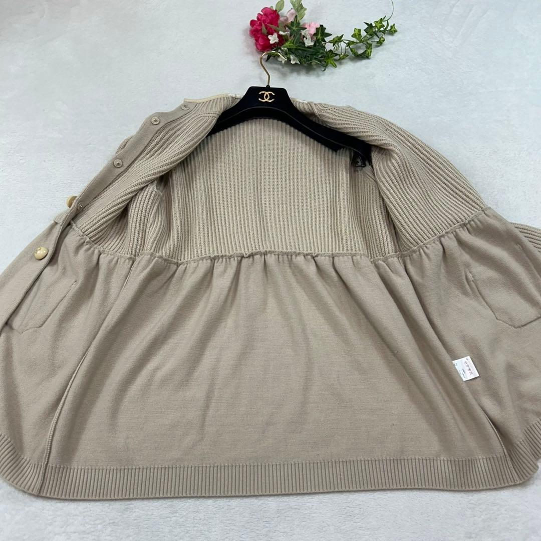 K23 M ピッコーネ ニット ドッキング ジャケット ベージュ レディース