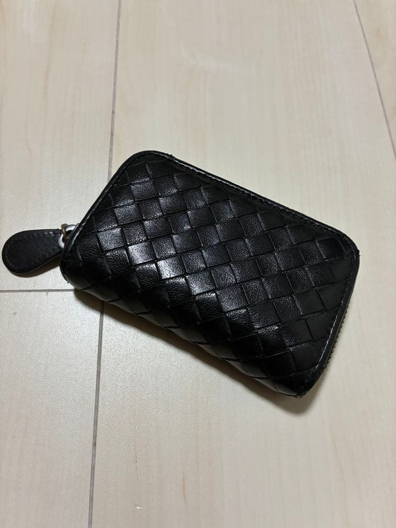 【美品】ボッテガヴェネタ ケース 小銭入れ ブラック イントレチャート