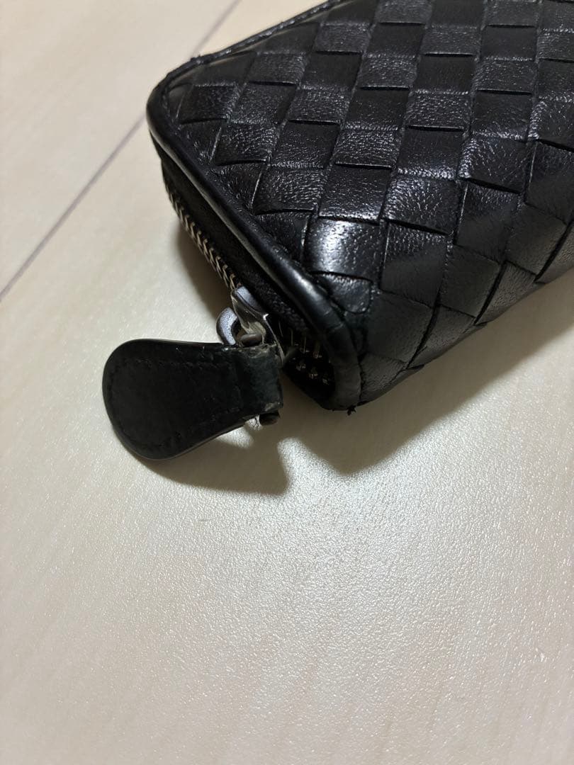 【美品】ボッテガヴェネタ ケース 小銭入れ ブラック イントレチャート