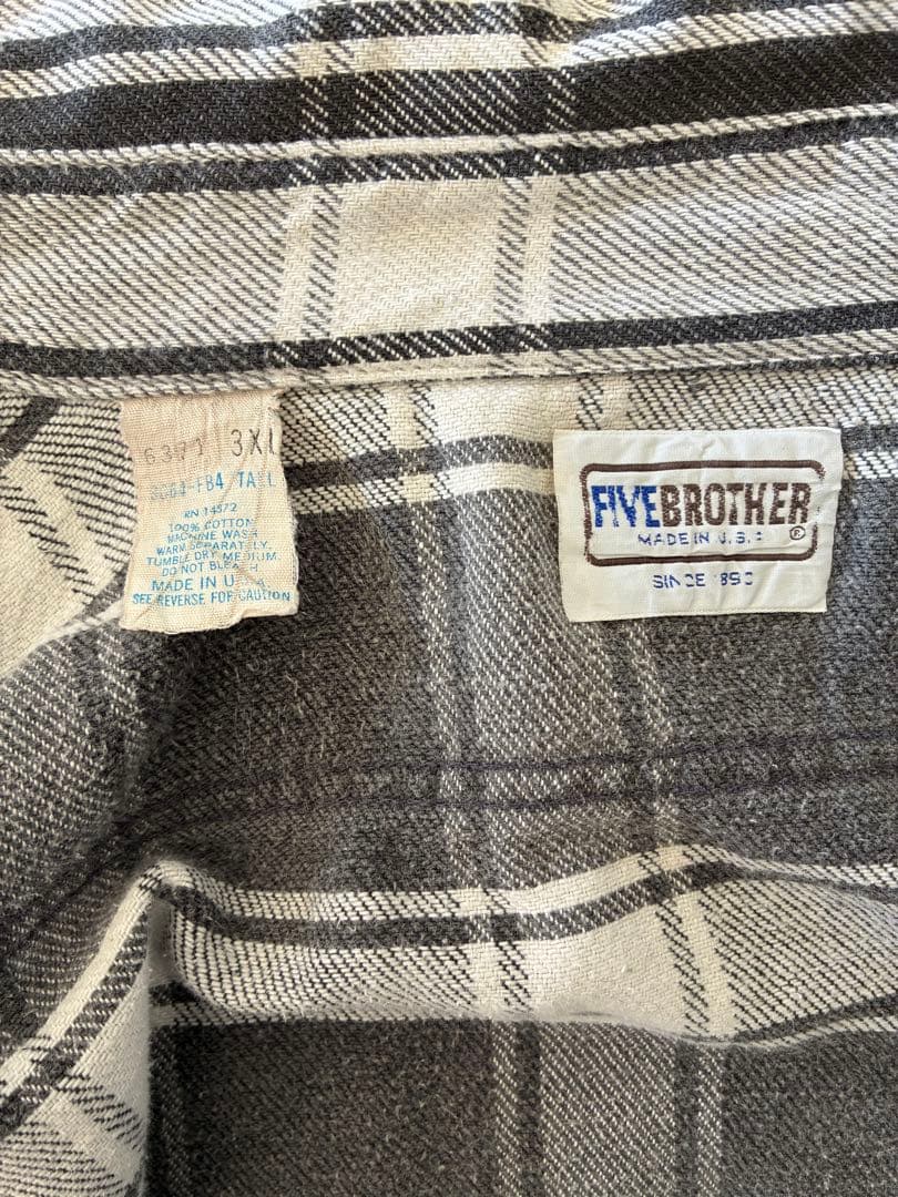 USA製 80s FIVE BROTHER ファイブブラザー XLヴィンテージ