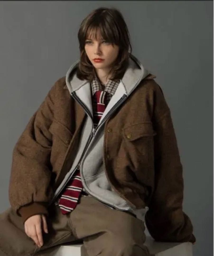 civvy ヘリンボーンフライトジャケット