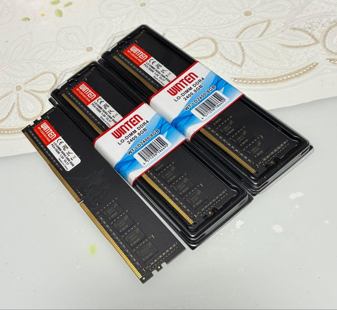 WINTEN DDR4 デスクトップ用メモリー　(8GB x 3枚) 24GB
