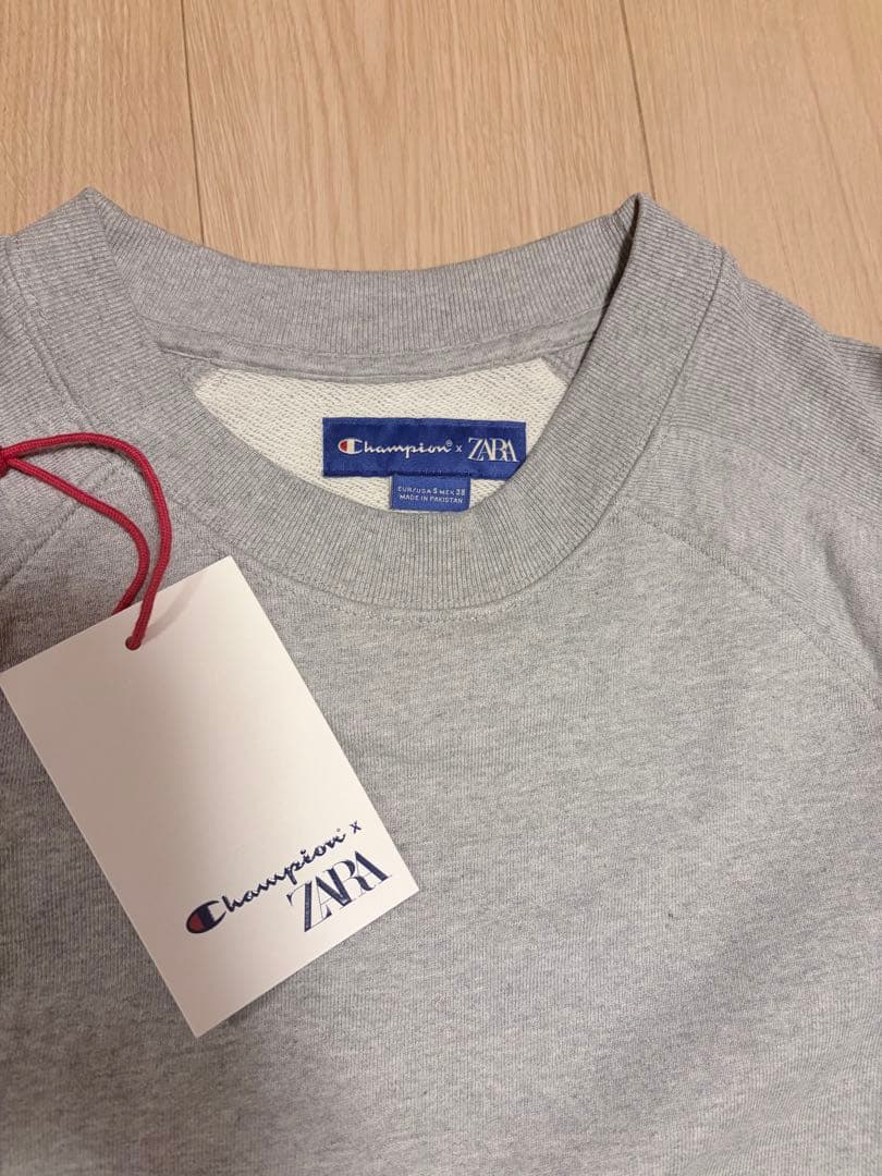 CHAMPION×ZARA パッチ クルーネック スウェット　サイズＳ