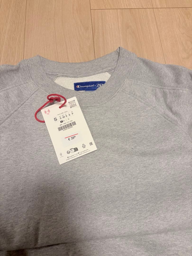 CHAMPION×ZARA パッチ クルーネック スウェット　サイズＳ