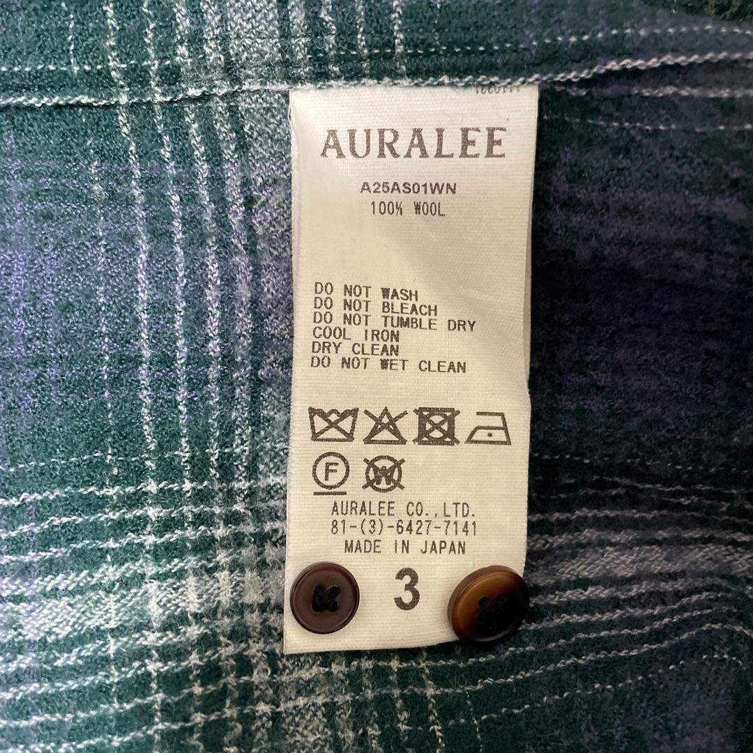 トップス AIRY WOOL CHECK SHIRT 3