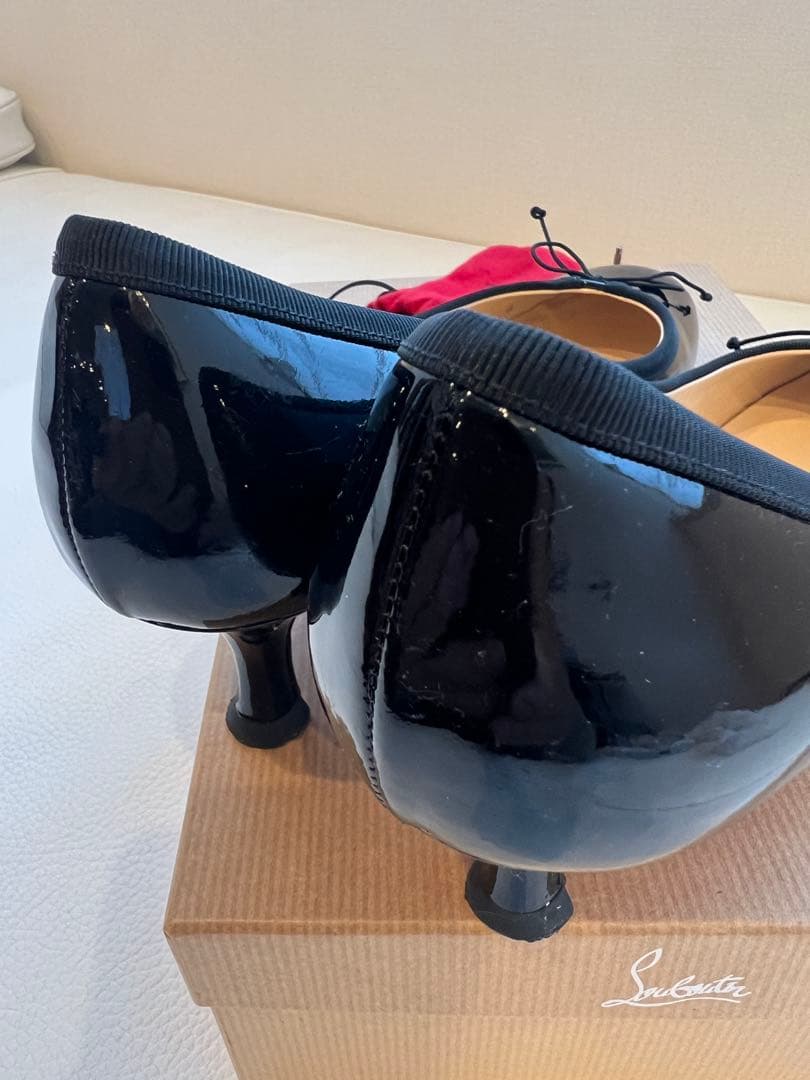 12/22まで値下げ‼️Christian Louboutin 黒バレエ38.5