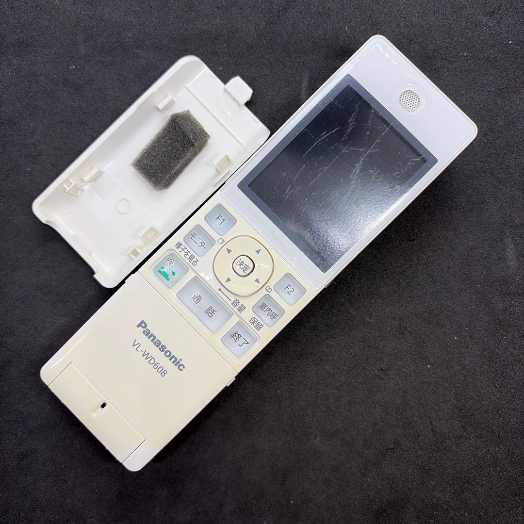 美品Panasonicインターホン子機VL-WD608画面フィルム付