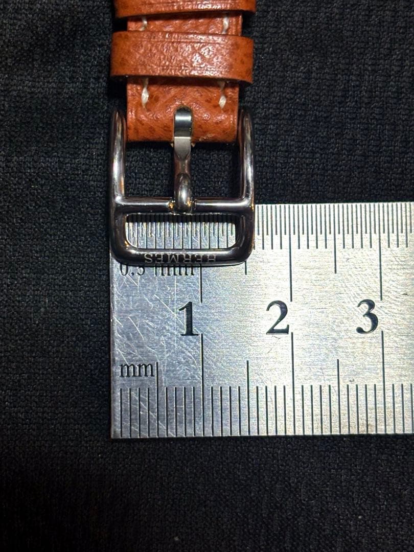 未使用　HERMES 時計　H ウォッチ　ベルト　レザー　ブラウン