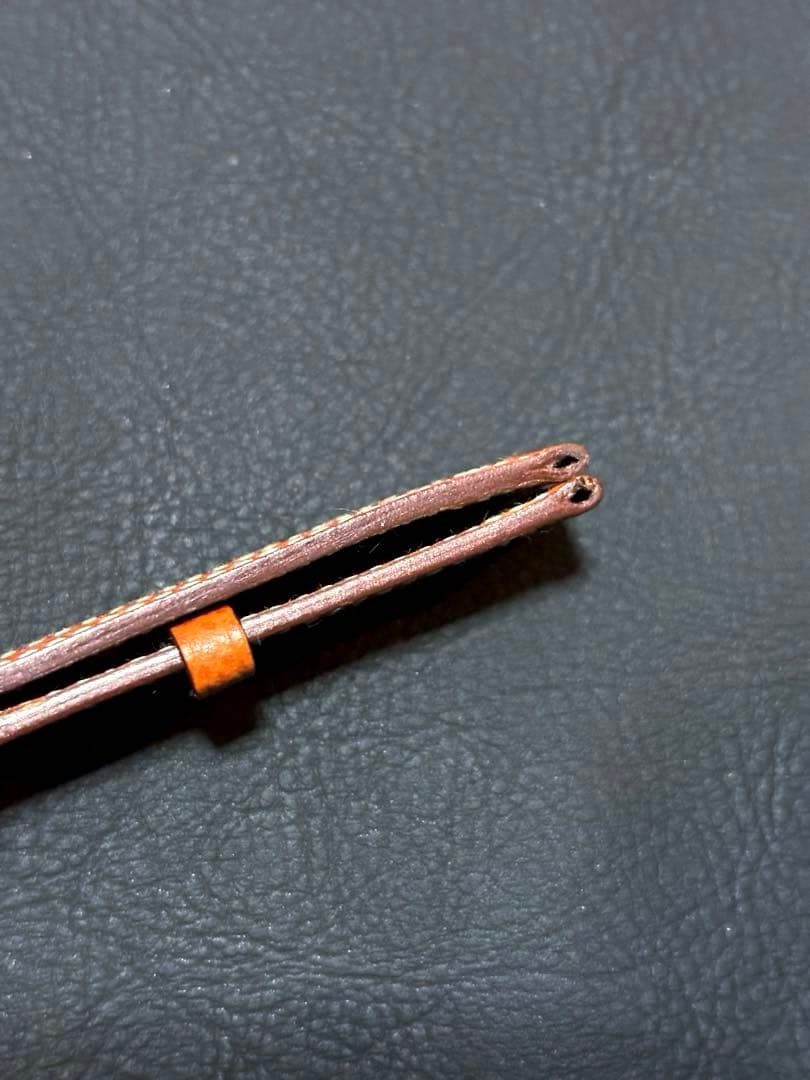 未使用　HERMES 時計　H ウォッチ　ベルト　レザー　ブラウン