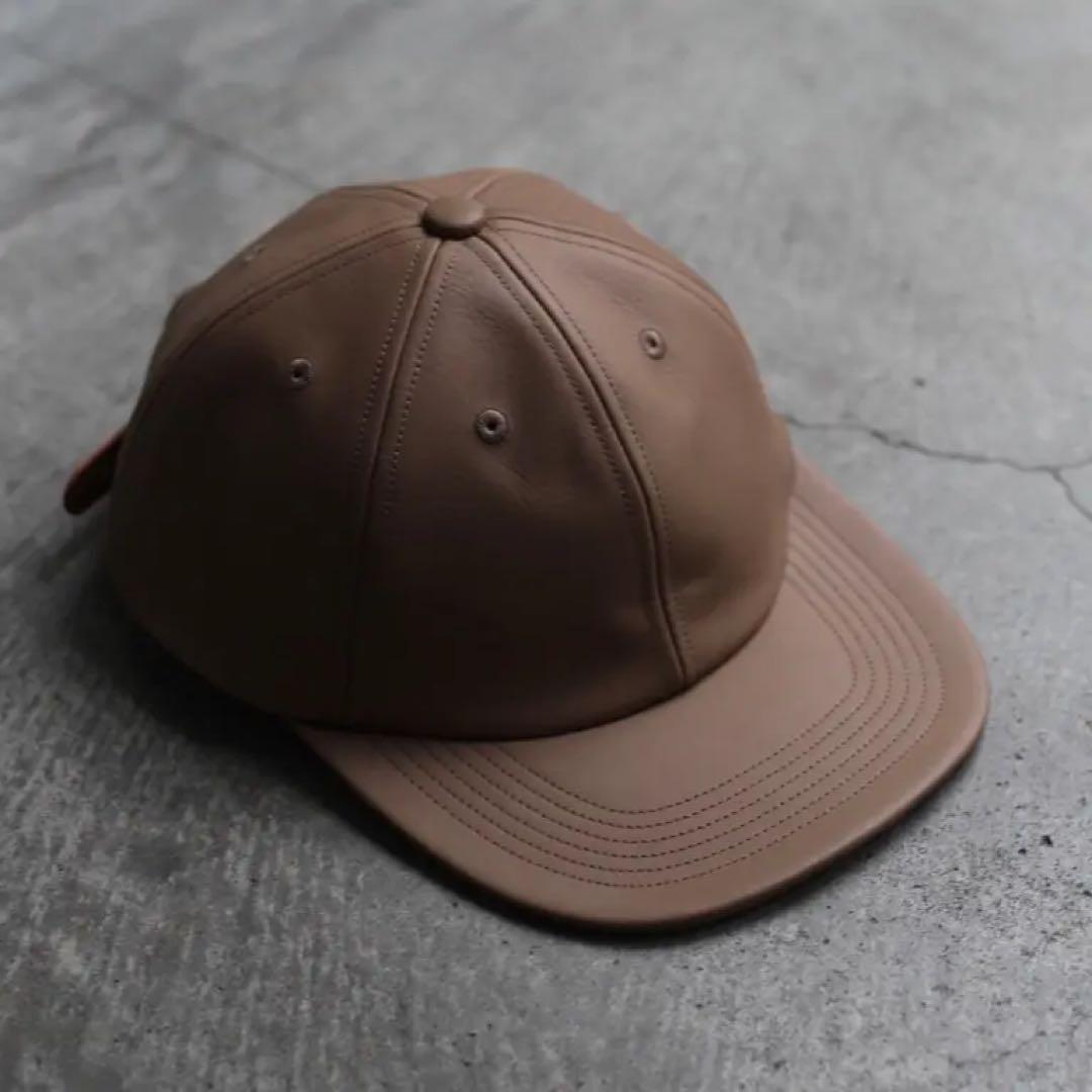 【値下げ】エンダースキーマ Hender Scheme 6パネルキャップ　レザー