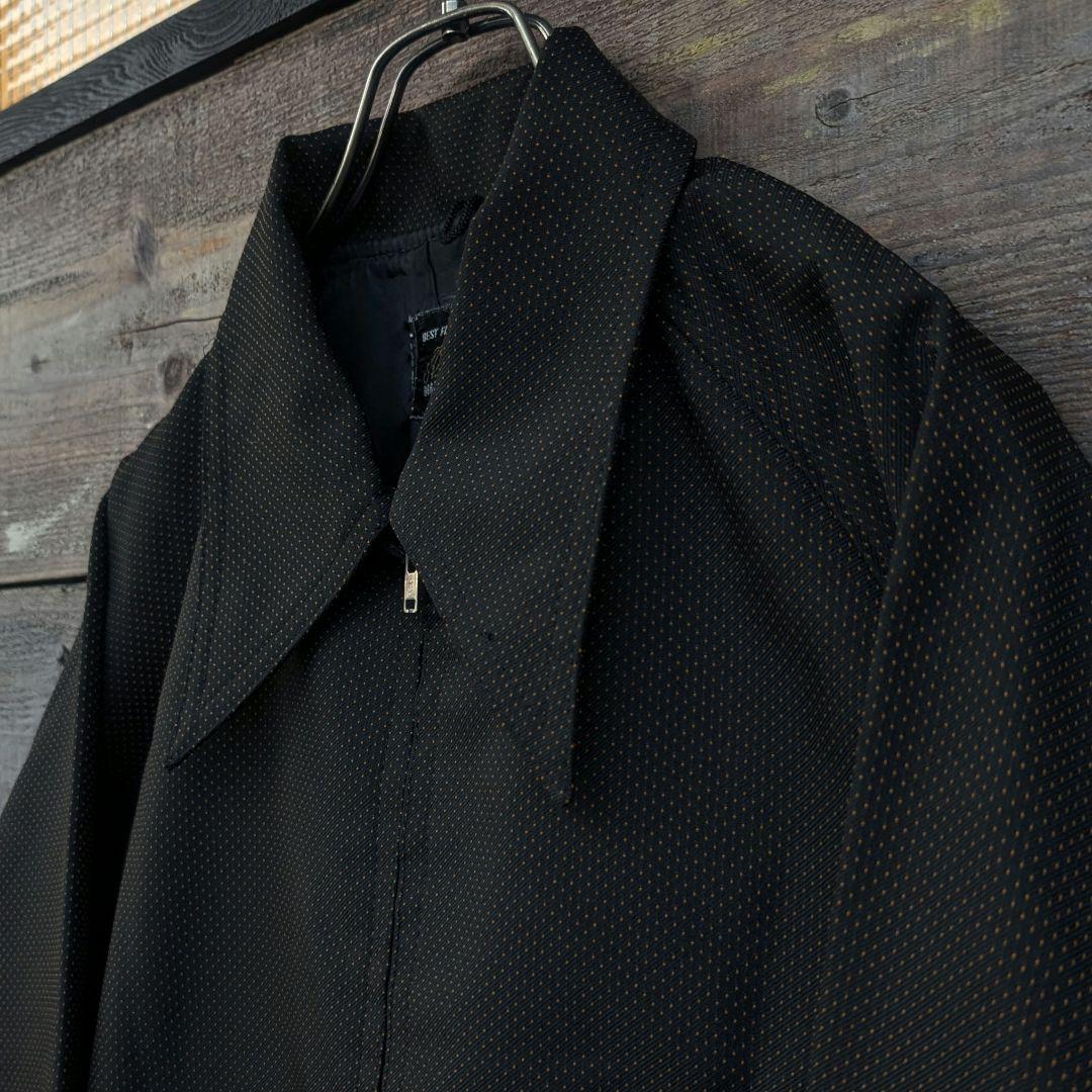 70s　ヴィンテージ　スポーツジャケット　水玉　ギャバ　レーヨン　総柄　レトロ