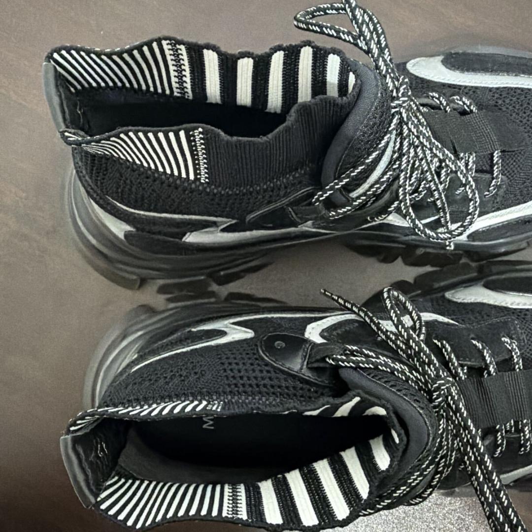 モンクレール No Trace High スニーカー size 42 ブラック