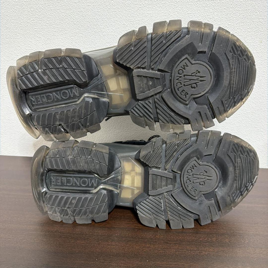 モンクレール No Trace High スニーカー size 42 ブラック