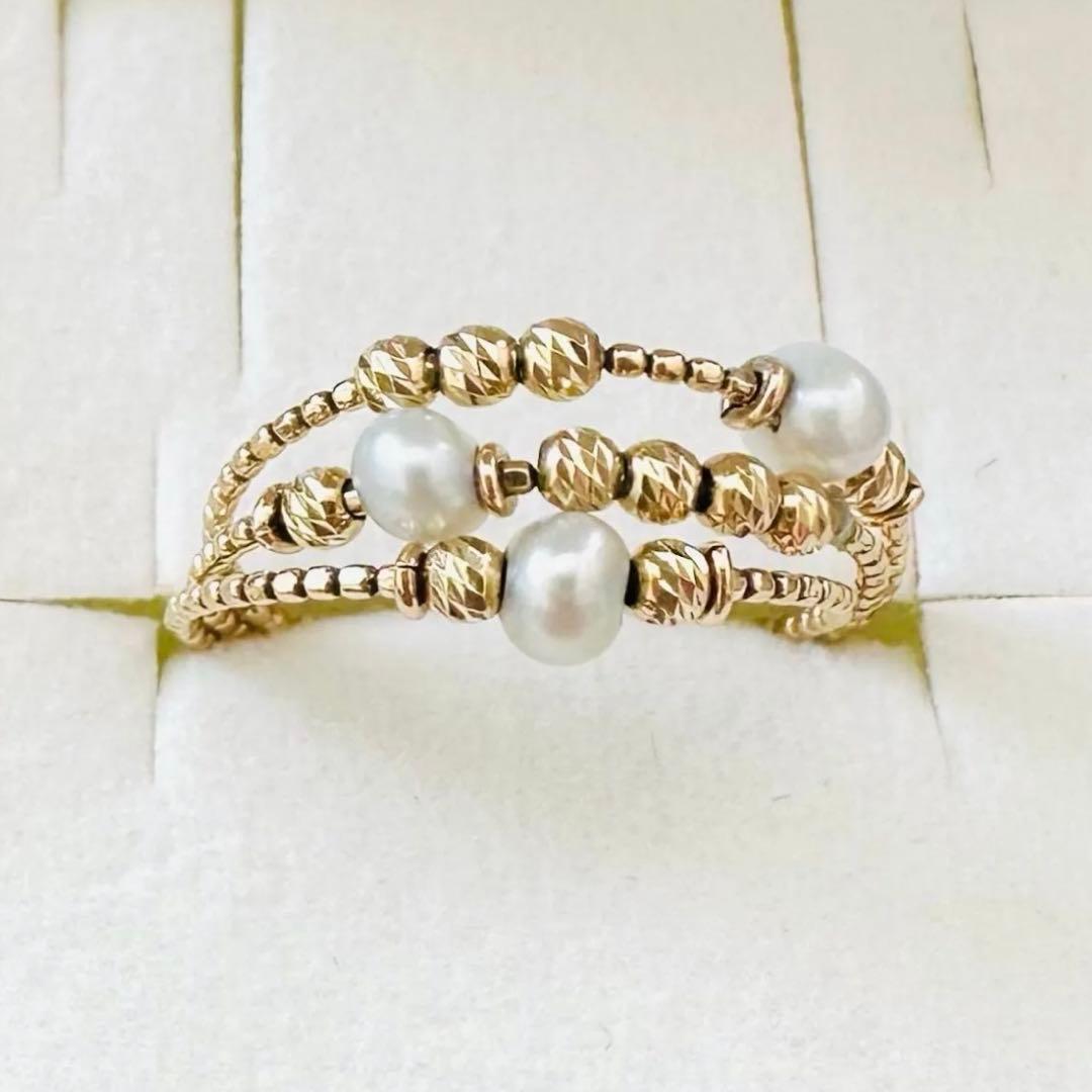 ハ*ル様 va Vendome Aoyama K10YG ✳︎パールリング✳︎フ