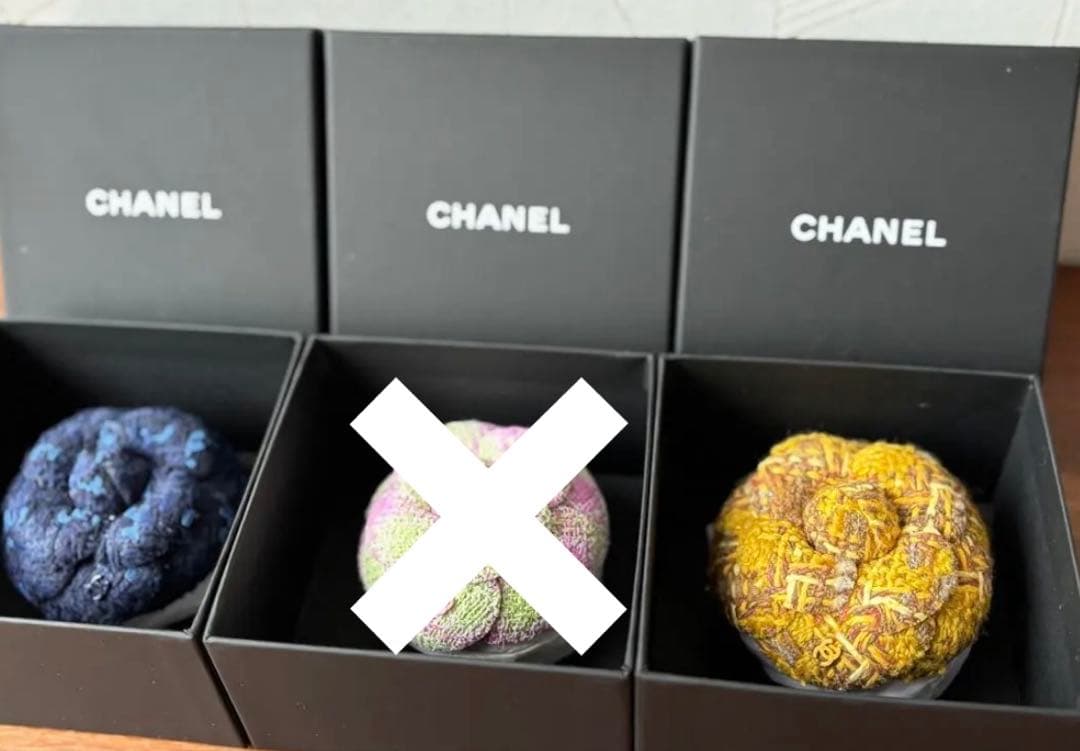 CHANEL シャネル　カメリアブローチ　黄色　イエロー