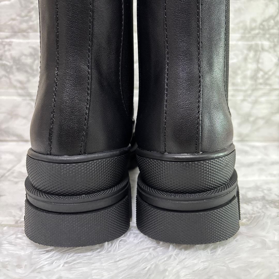 【新品未使用】アトリエブルージュ レザーサイドゴアタンクブーツ S 22.5