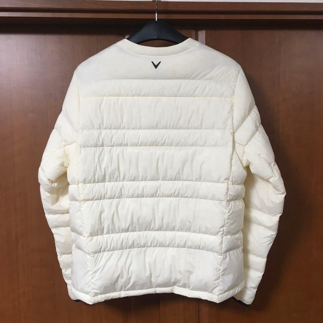 美品　キャロウェイ　ゴルフ　ノーカラー　ダウン　３L　callaway golf