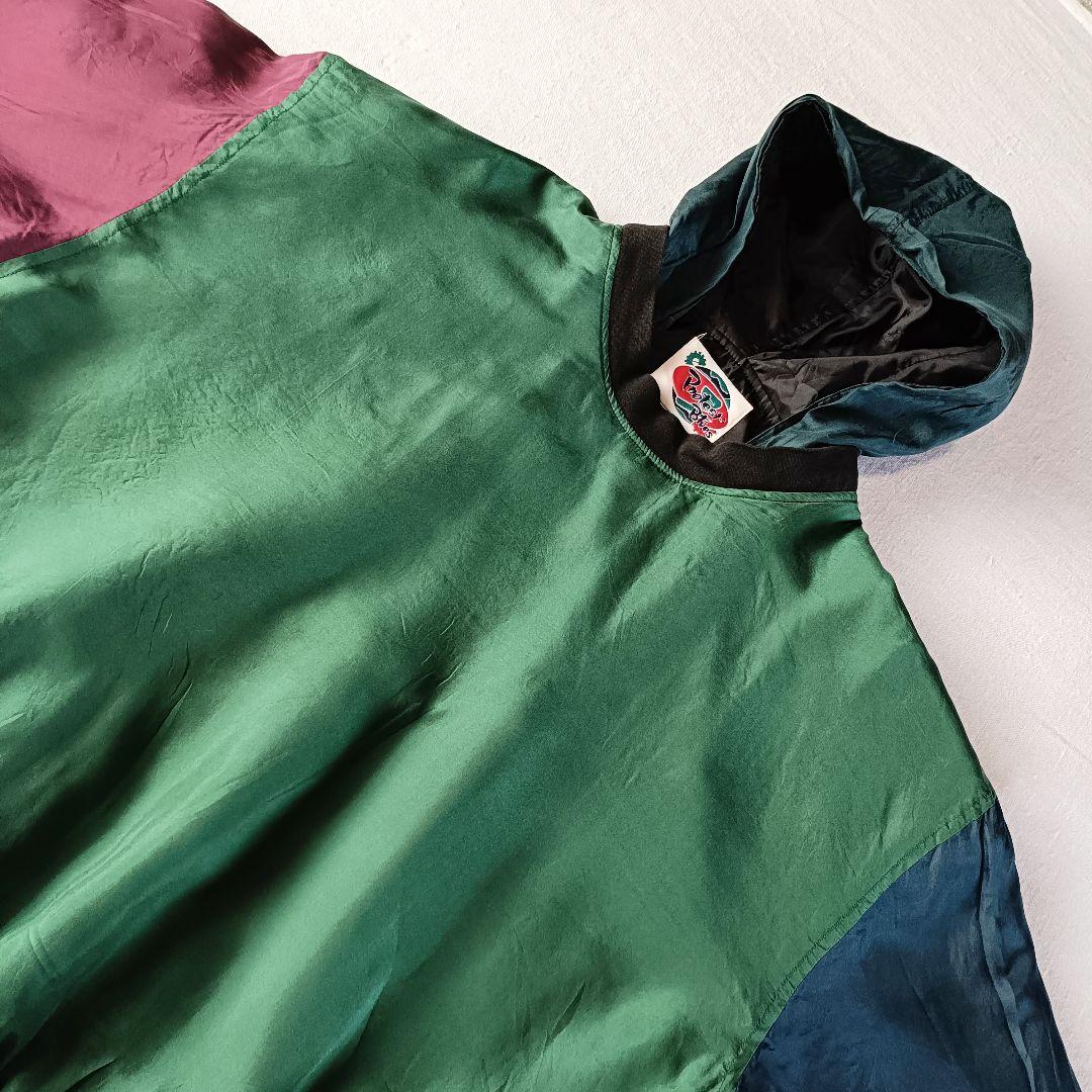 80s Pnotest Blues クレイジーパターン シルクパーカー