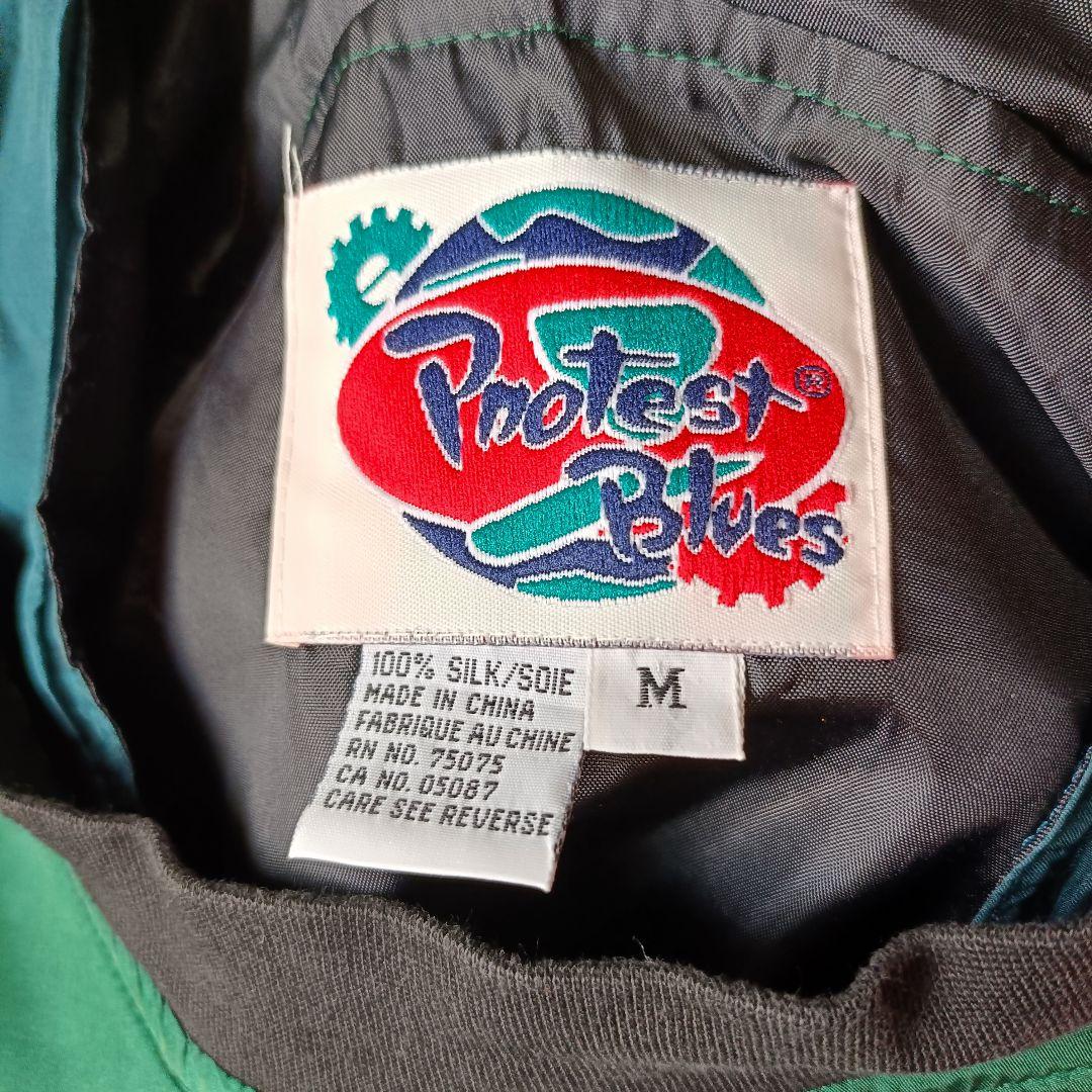 80s Pnotest Blues クレイジーパターン シルクパーカー