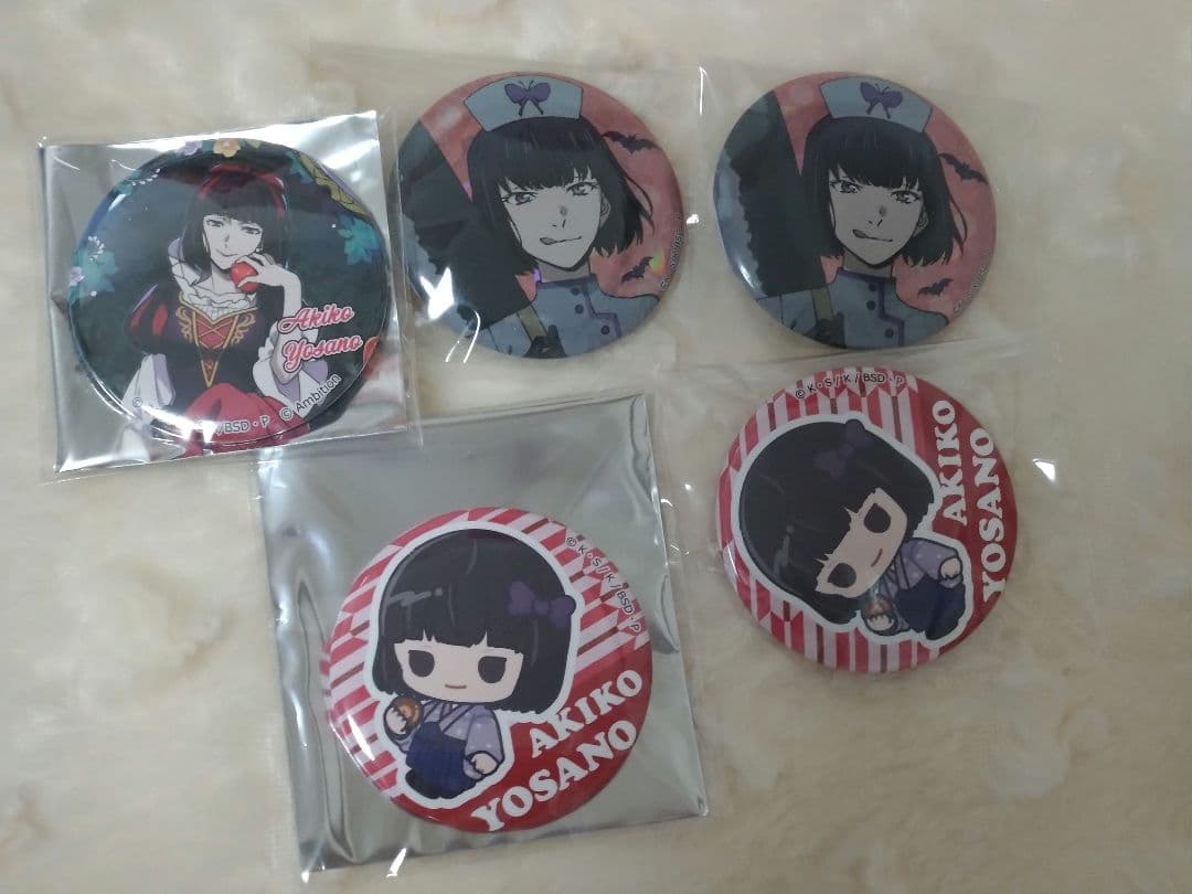 文豪ストレイドッグス 文スト 缶バッジ 与謝野晶子