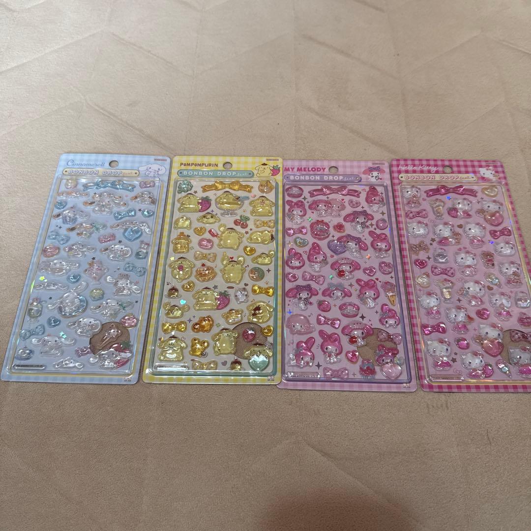 【正規品】 サンリオ ボンボンドロップシール　 第二弾　 4種