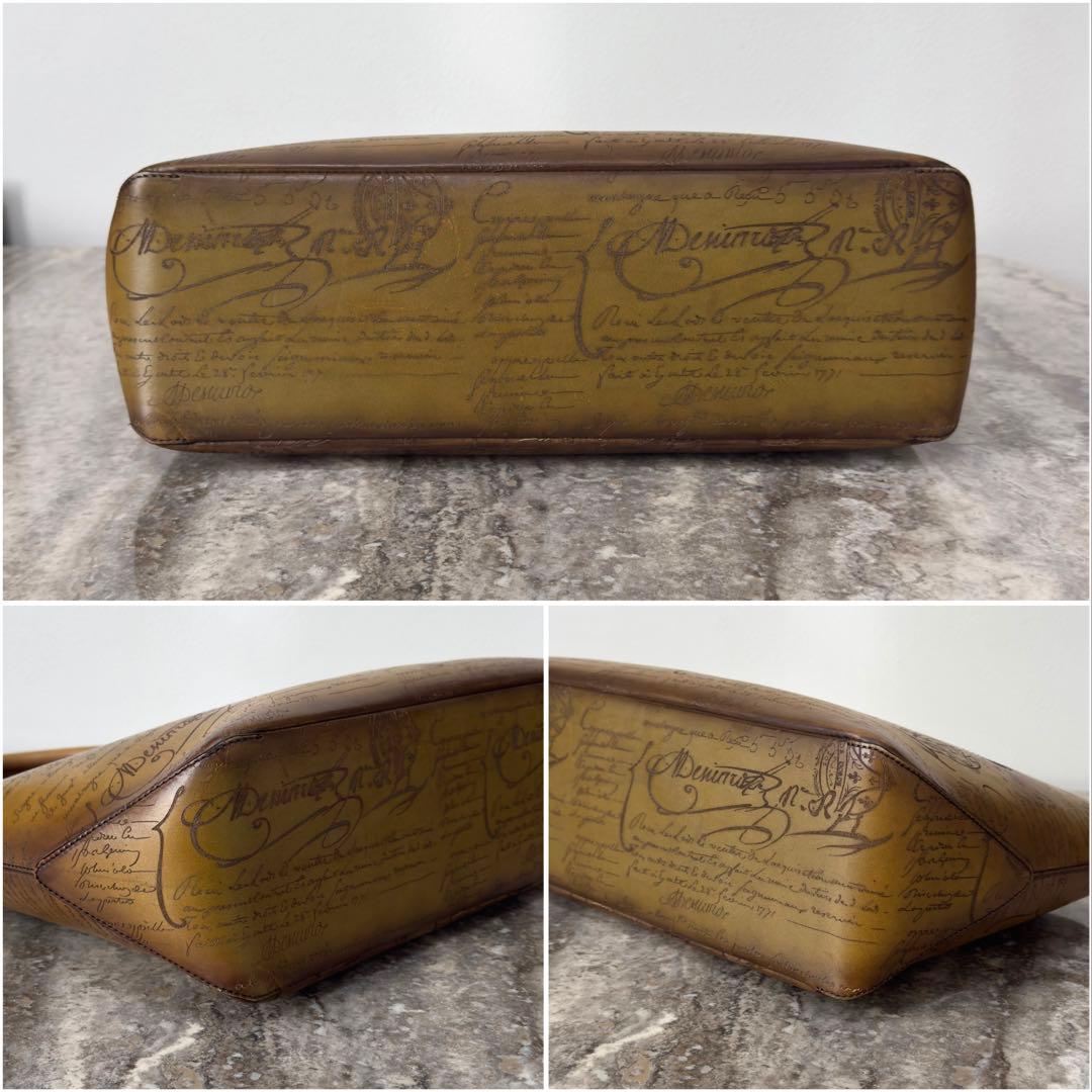 限定 定価49万円 ベルルッティ トゥジュールミニ スクリットレザートートバッグ