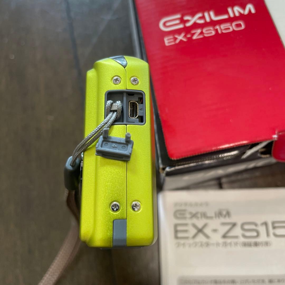 美品　CASIO デジタルカメラ EXILIM EX-ZS150　イエロー
