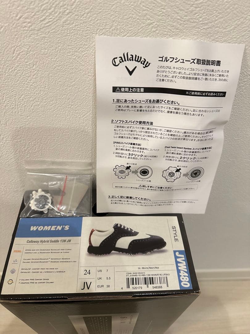 Callaway ゴルフシューズ 24センチ ウィングチップ キャロウェイ