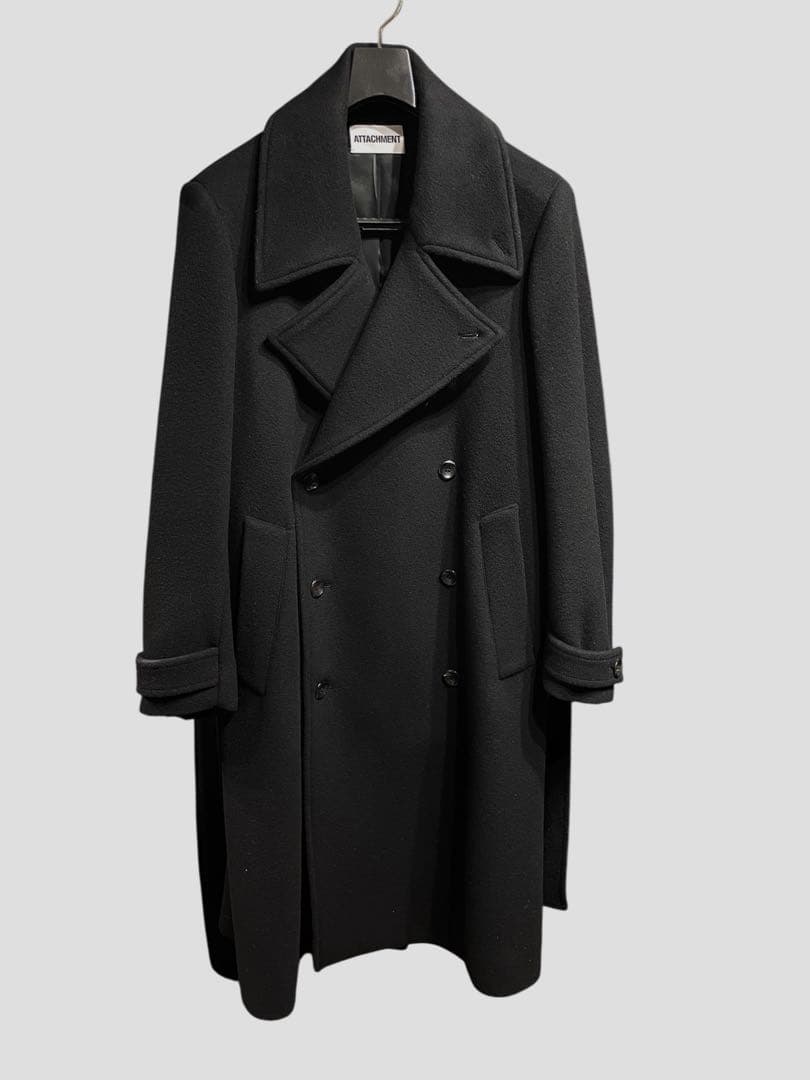 新品 ATTACHMENT DOUBLE BREASTED COAT