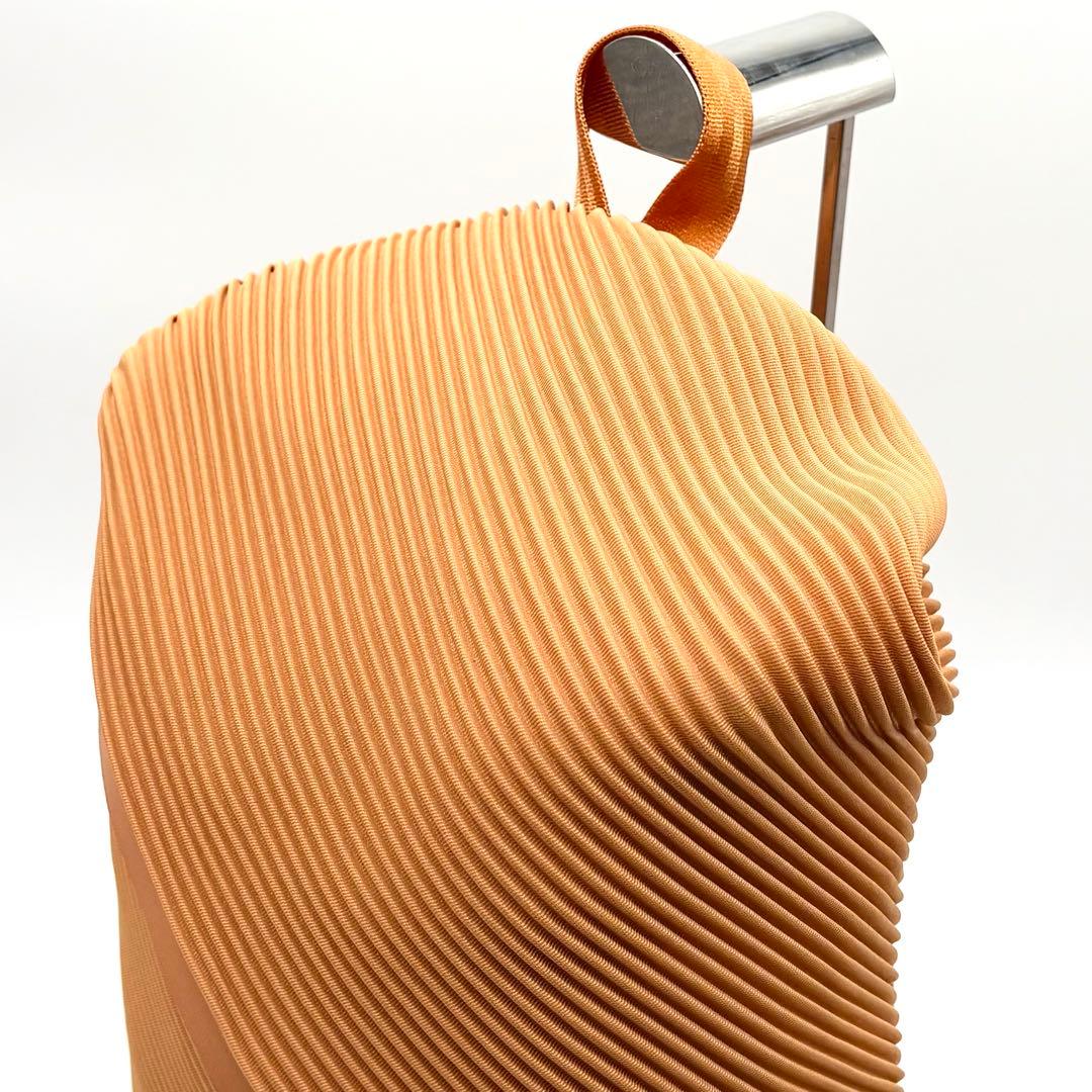 未使用級✨プリーツプリーズ イッセイミヤケ リュック オレンジ ブラウン