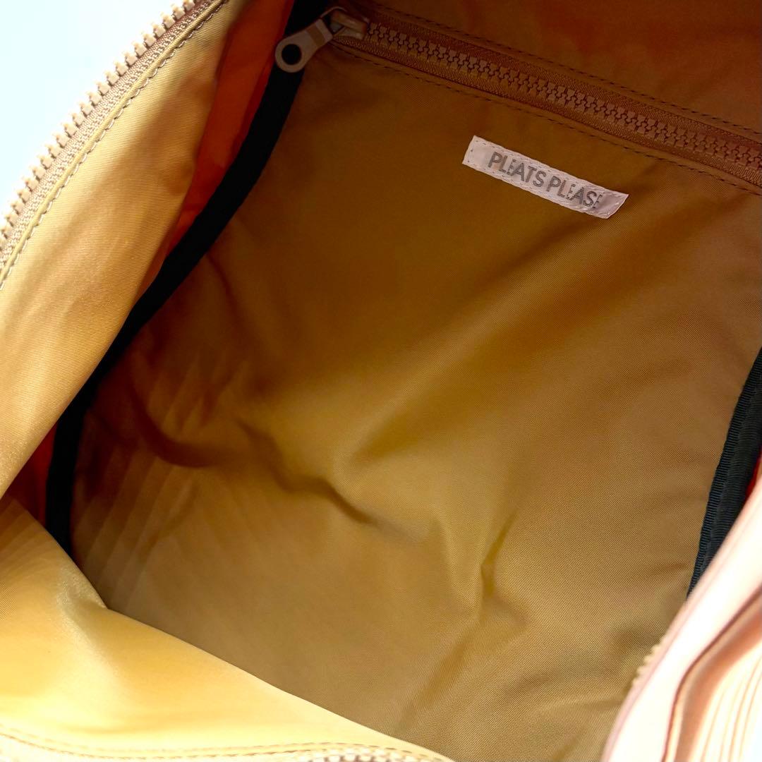 未使用級✨プリーツプリーズ イッセイミヤケ リュック オレンジ ブラウン