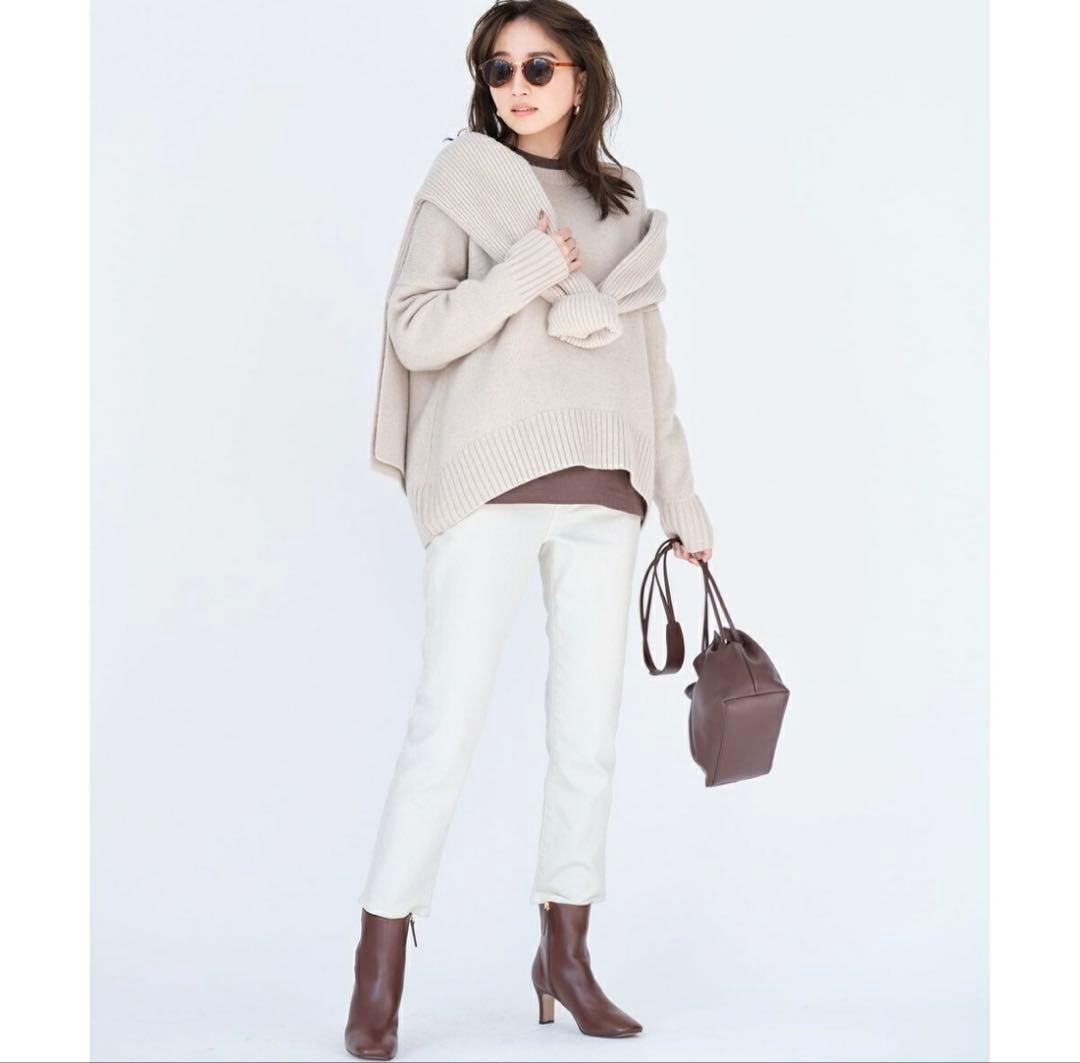 新品 定価23,980円　23区 ウールカシミヤブレンドバルキー ニット　洗濯可