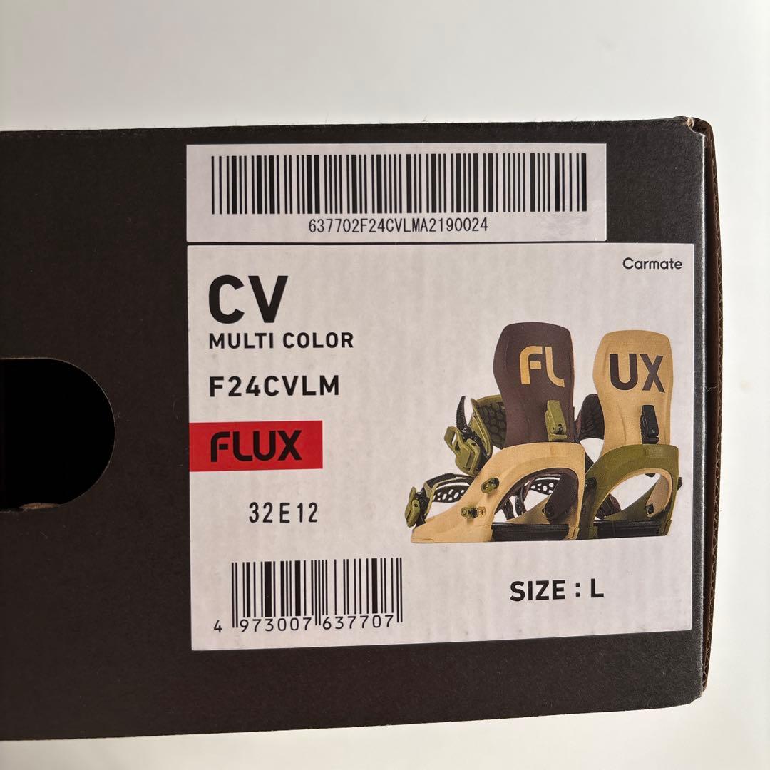 フラックス Lサイズ CV マルチカラー ビンディング スノーボード