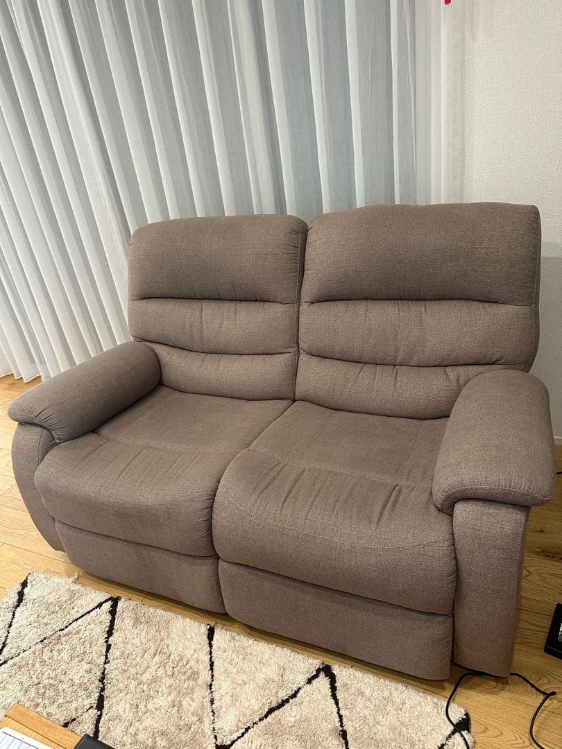 美品　ニトリ　電動リクライニングソファ