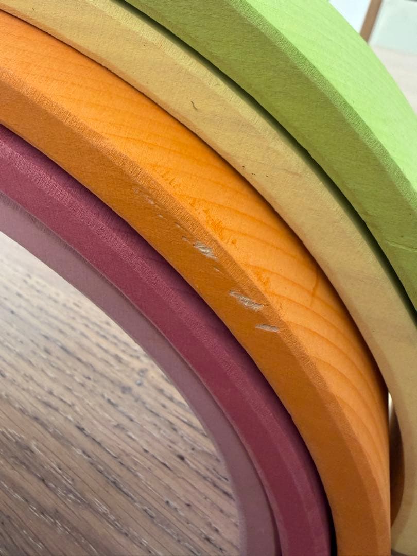 グリムス　アーチ　レインボー　パステル　積み木　知育玩具