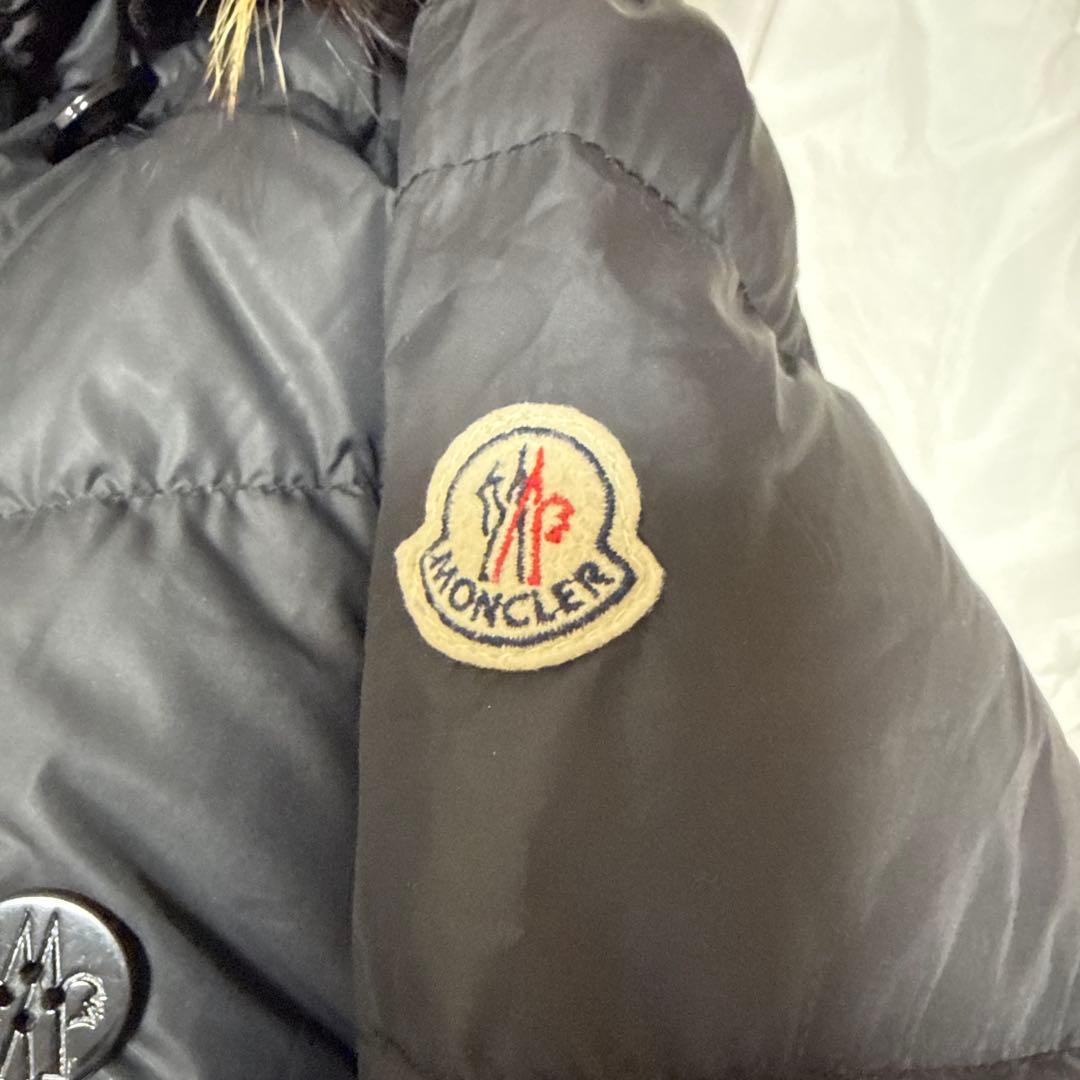 MONCLER モンクレール ロングコート ブラック ファー サイズ0