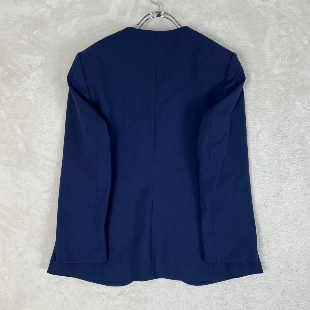 美品♡Theory ノーカラーパンツスーツセットアップtraceablewool