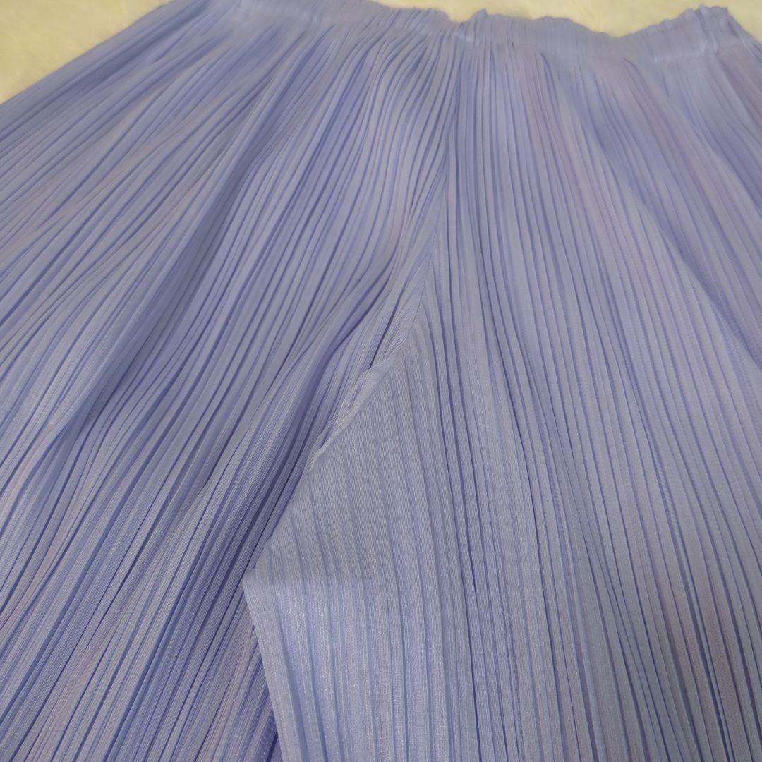 PLEATS PLEASE　ガウチョパンツ　ワイドパンツ　サイズ2　パープル