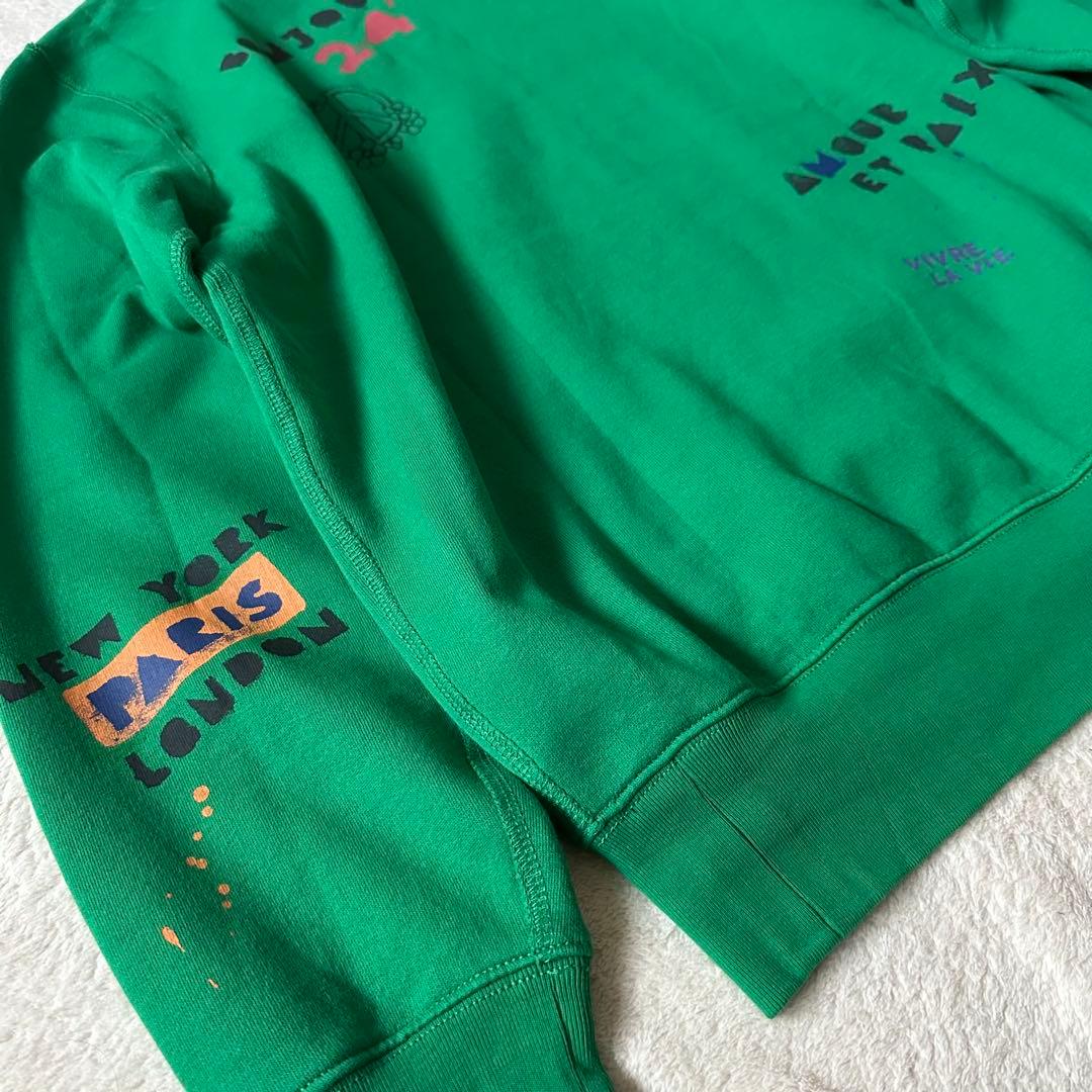 【希少・現行】ポロラルフローレン スウェット メンズ グラフィック QRタグ 緑