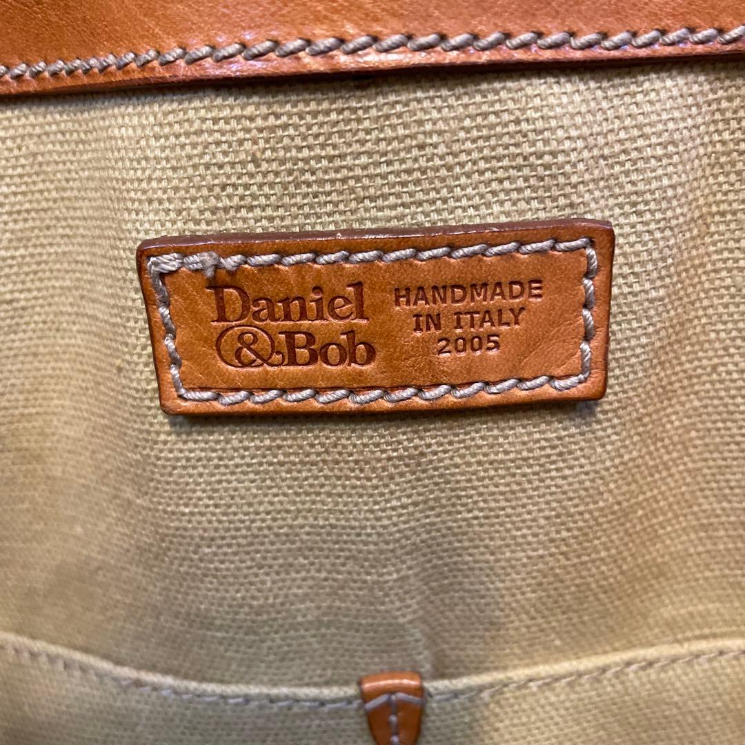 Daniel & Bob ブラウンレザートートバッグ