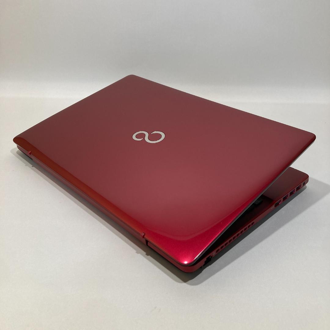 ✨美品・訳あり✨フルHD・ブルーレイ✨赤✨すぐ使えるノートパソコン◇D408-1