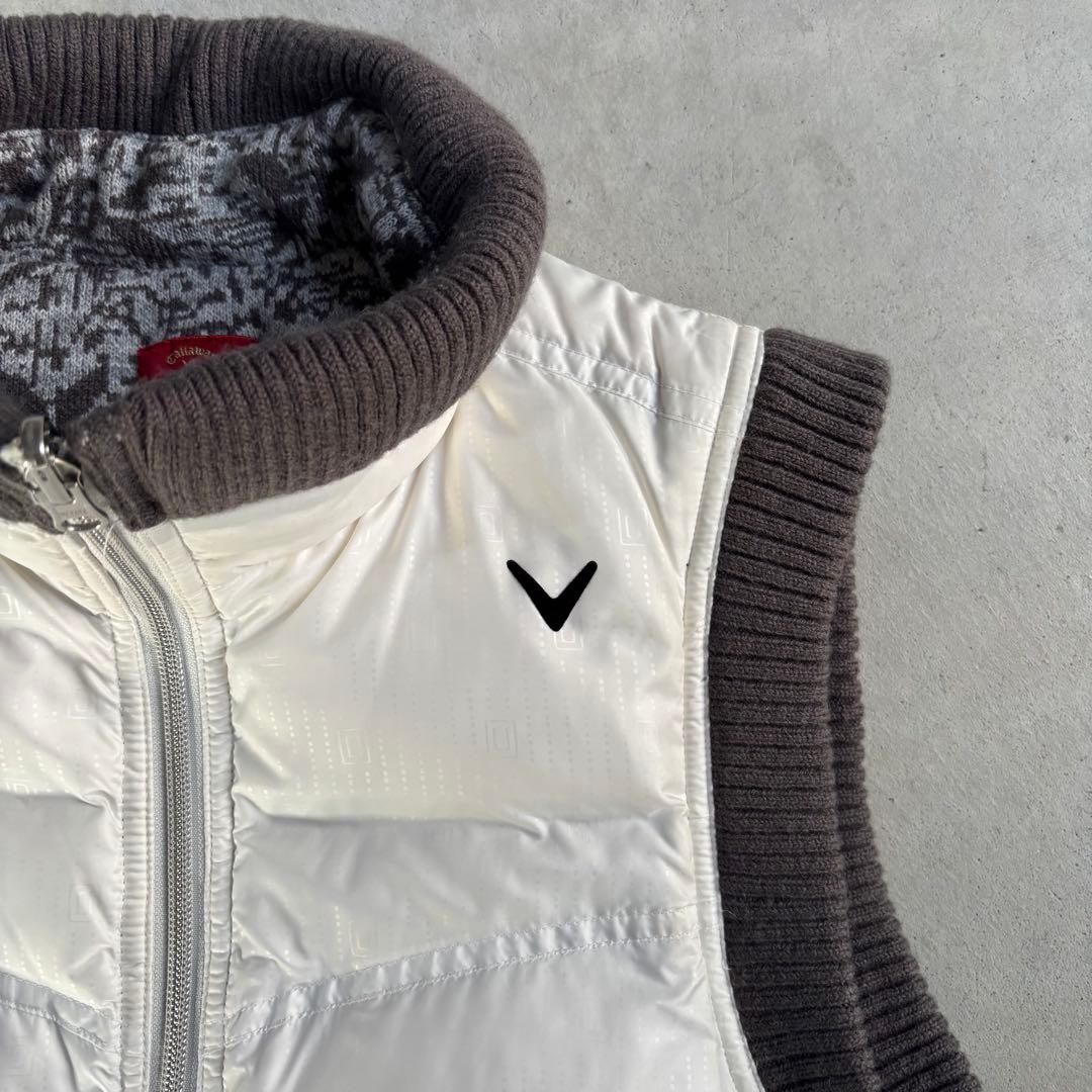 美品 キャロウェイ レッドレーベル ダウンベスト リバーシブル M