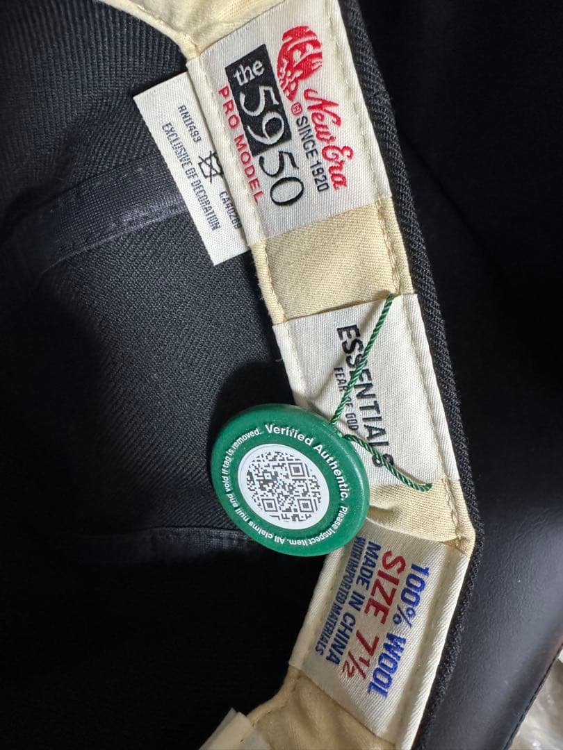 【極レア】Fear of god New Era Fitted Cap