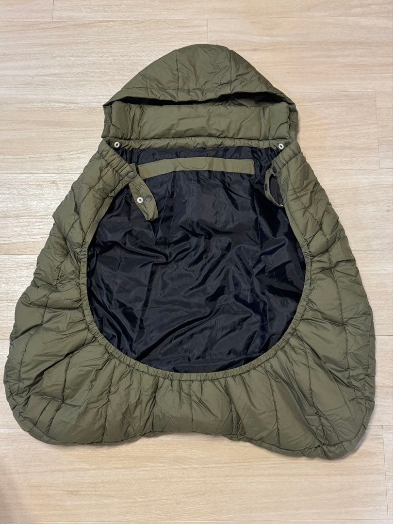 ノースフェイス ベビー ブランケットNNB71901 カーキ美品 抱っこ紐ケープ