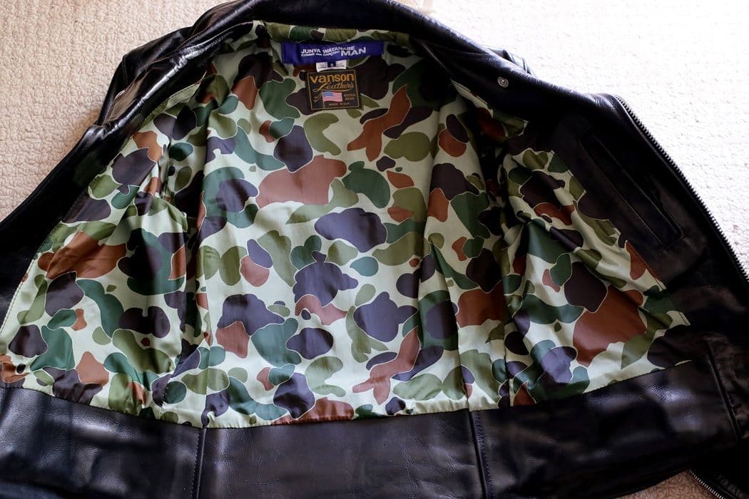 2/6終了 JUNYA WATANABE×VANSON ライダースジャケット S