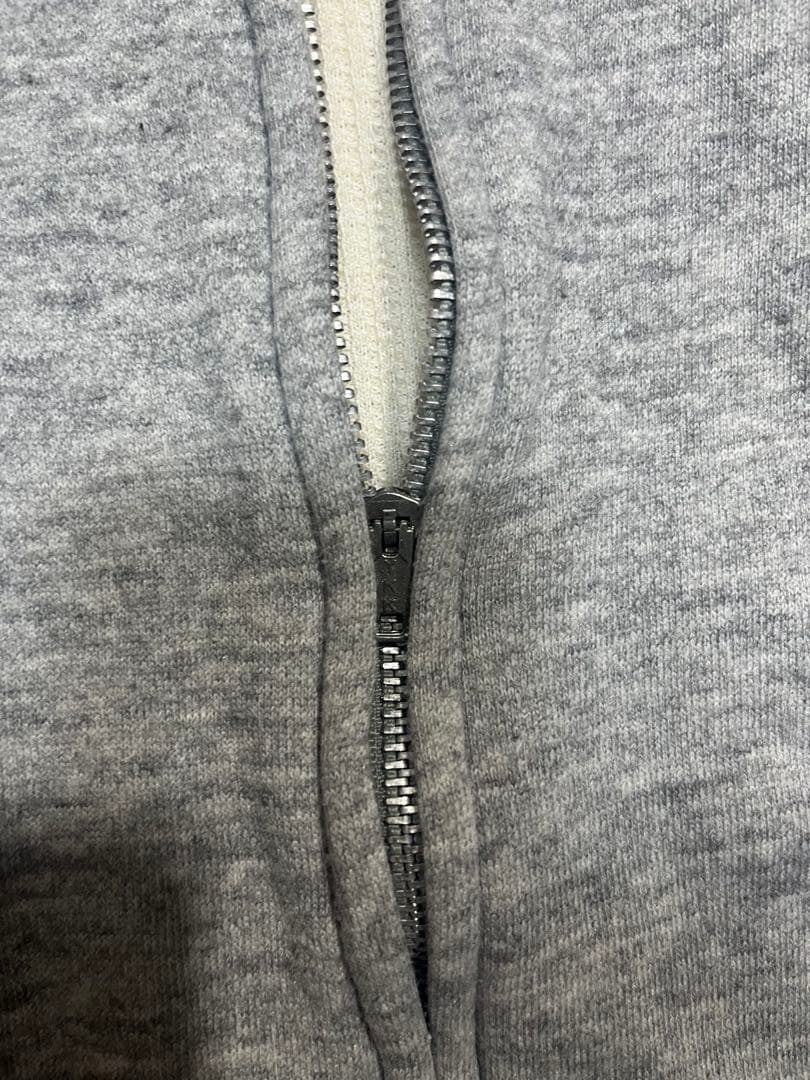 60s 70s ヴィンテージ 裏サーマル ジップパーカー グレー