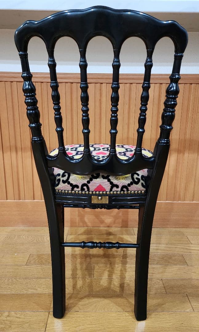 GUCC ① GGジャガードウッドチェア クラシックスタイル 椅子 グッチ