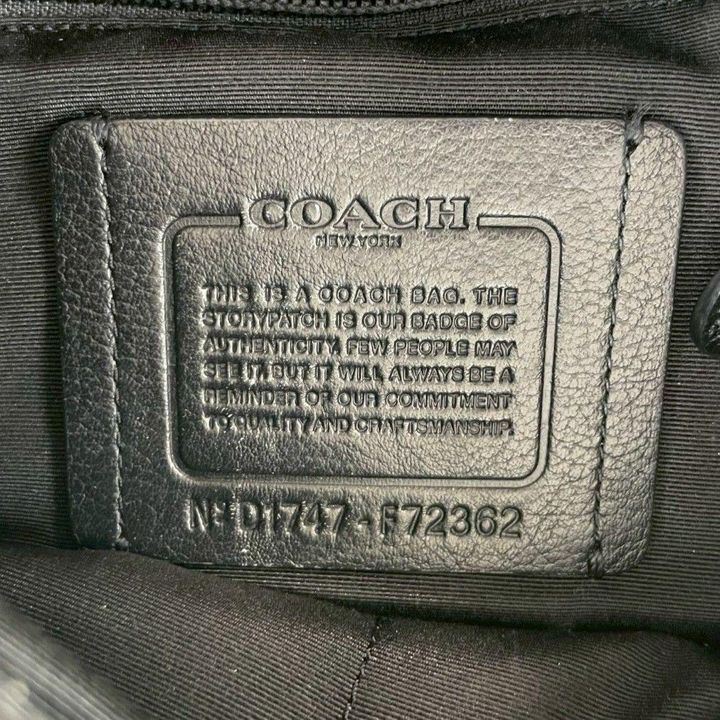 極美品 コーチ チャールズ メッセンジャーバッグ ビジネス レザー ブラック