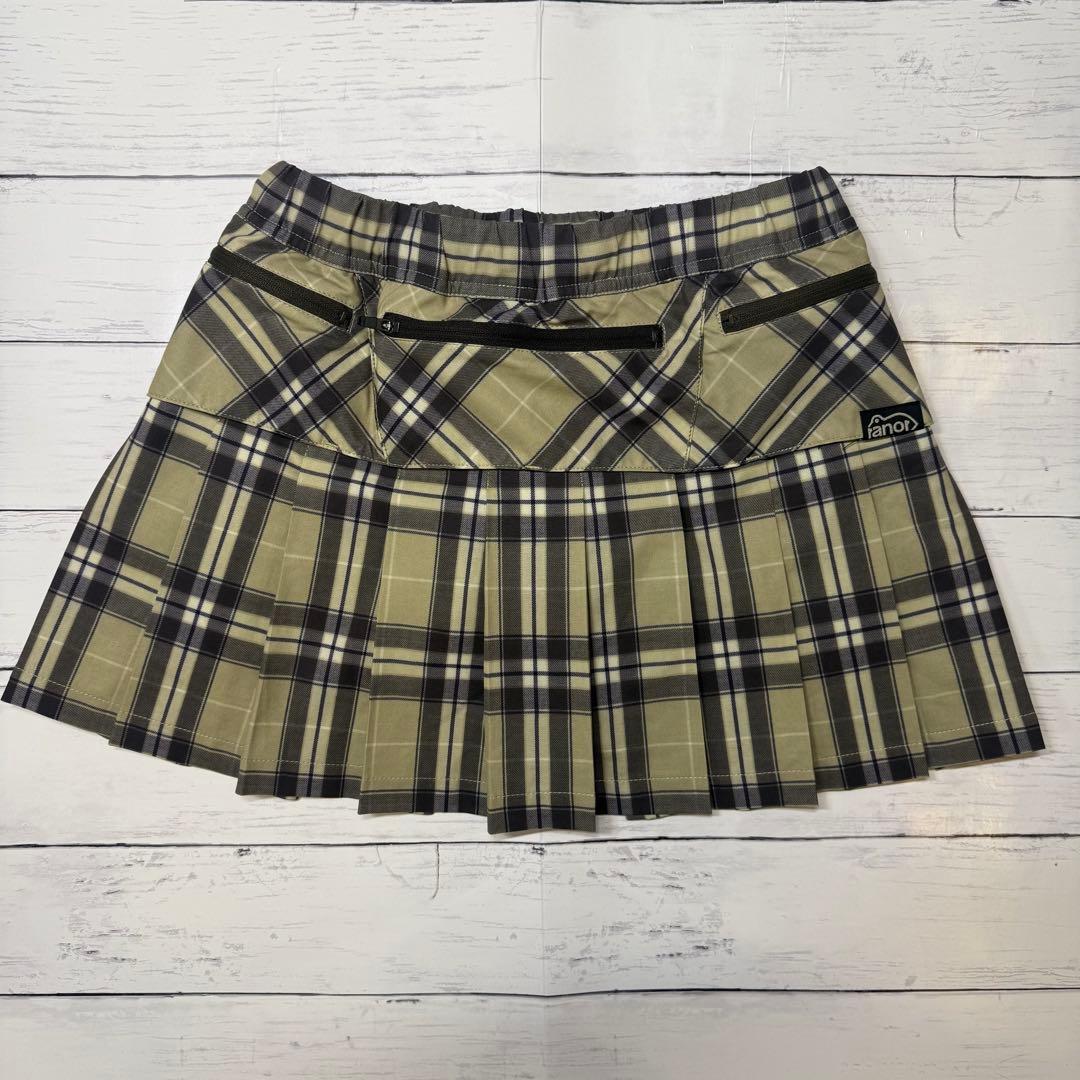 ranor ラナー　タータンチェック　プリーツ　ランニングスカート　XS 美品