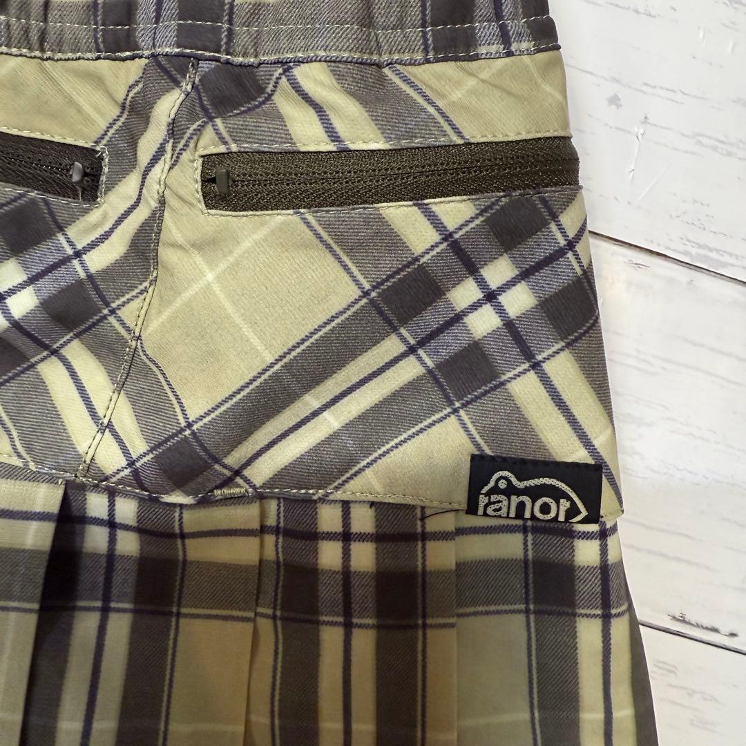 ranor ラナー　タータンチェック　プリーツ　ランニングスカート　XS 美品